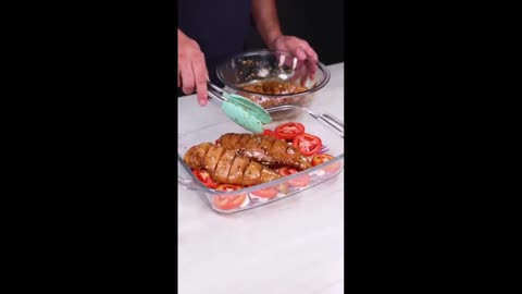 Hungry now - trick transforms ordinary chicken into a five-star restaurant meal.