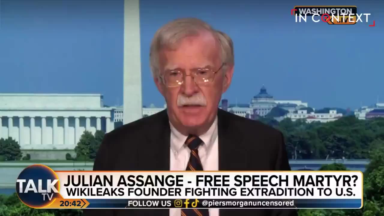 John Bolton on Julian Assange