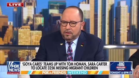 Goya Cares teams up with Tom Homan and Sarah Carter to locate 325K missing migrant children