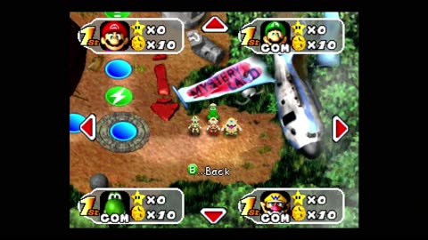 #marioparty2 HARD A.I. Mystery Land 35 Turn Game Part One