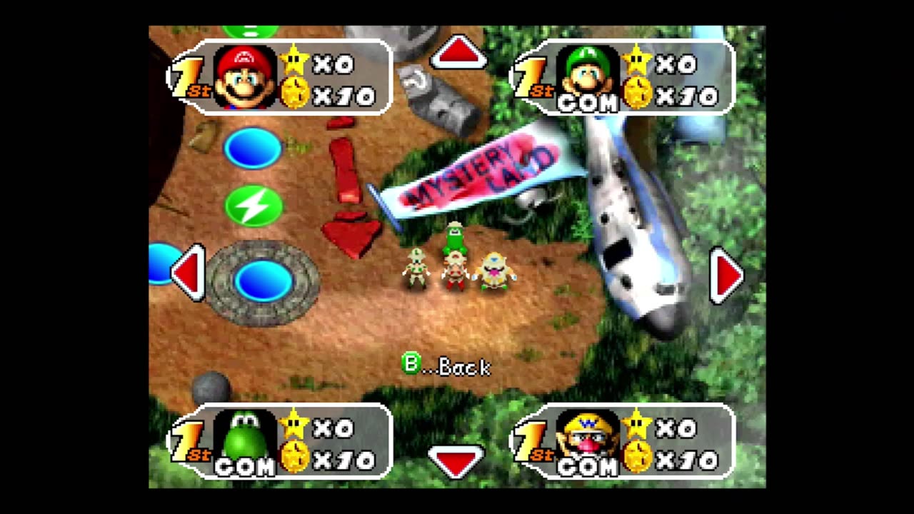 #marioparty2 HARD A.I. Mystery Land 35 Turn Game Part One