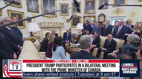 President Trump participates in a Bilateral Meeting with the Prime Minister of Canada
