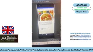 Client Work (Coursework) | 6G6Z0014 Android Meal Planner App | Manchester Metropolitan University
