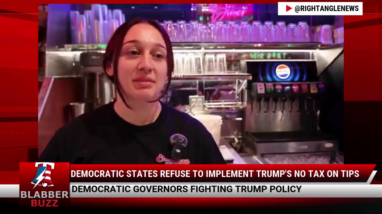 Democratic States Refuse To Implement Trump's No Tax On Tips
