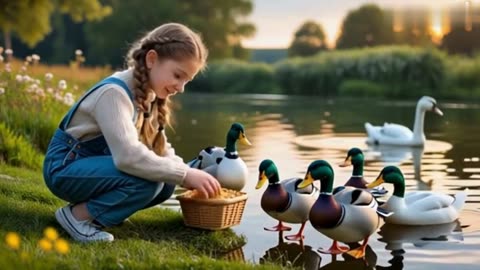Life on the Farm: A 12-Year-Old Girl’s Magical Bond with Animals 🦆🐶🐴 | Heartwarming Story | Part 3