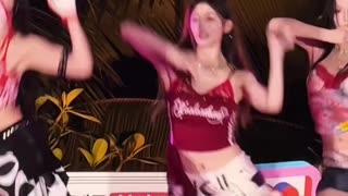 Feminine Coral red Cropped Tee Vibrant Hip Hop Dance | Daily Beauty EP 934