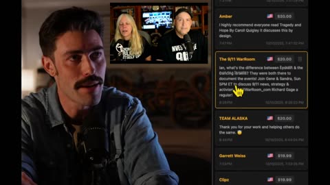 Ian Carroll for the shout out to the 9/11 War Room
