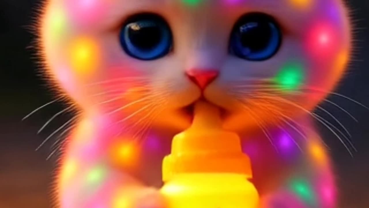 Cute Cat 😺🍼 Dudi dudi dum dum
