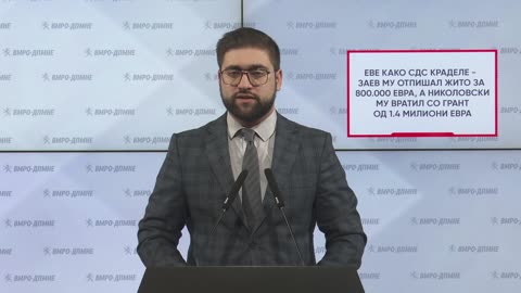 Манасиевски: Еве како СДС краделе - Заев му отпишал жито за 800.000 евра