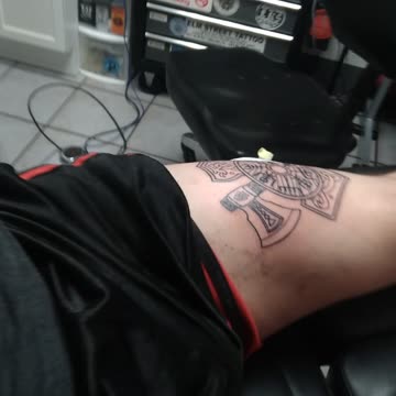 Getting Nordic/Viking Tattoo by Robert Erfourth