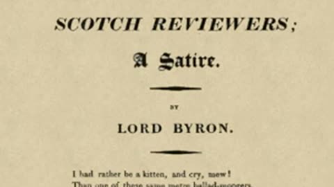 English Bards and Scotch Reviewers by George Gordon, Lord Byron _ Full Audio Book.mp4