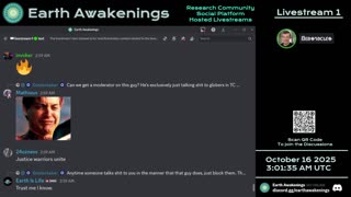 Earth Awakenings - Livestream 1 - #4085 - Live on Rumble/Youtube/X-Twitter/Twitch