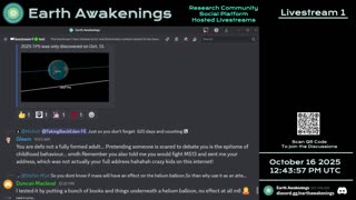 Earth Awakenings - Livestream 1 - #4085 - Live on Rumble/Youtube/X-Twitter/Twitch