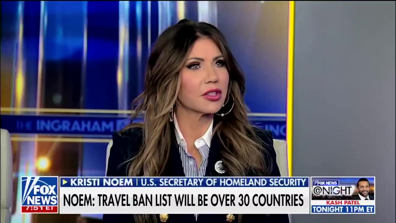 Kristi Noem Confirms Travel Ban Will Expand to Over 30 Countries