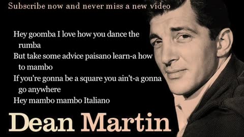 Dean Martin - Mambo Italiano - Lyrics.