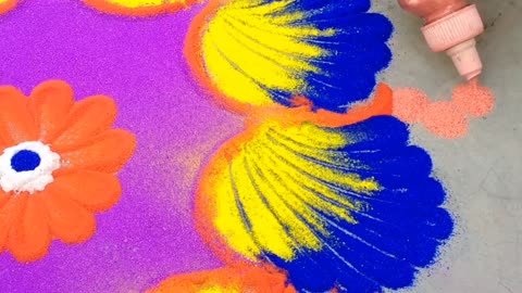 painting make by dry colour beutiful easy step by step painting