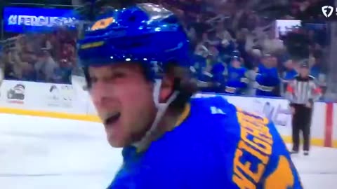 Blues LW #63 Jake Neighbours 🥅(12)🏒Wrist-Shot Goal