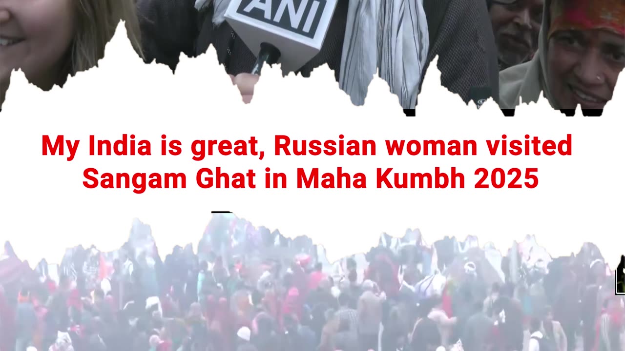 Prayagraj- My India is great, Russian woman visited Sangam Ghat in Maha Kumbh 2025