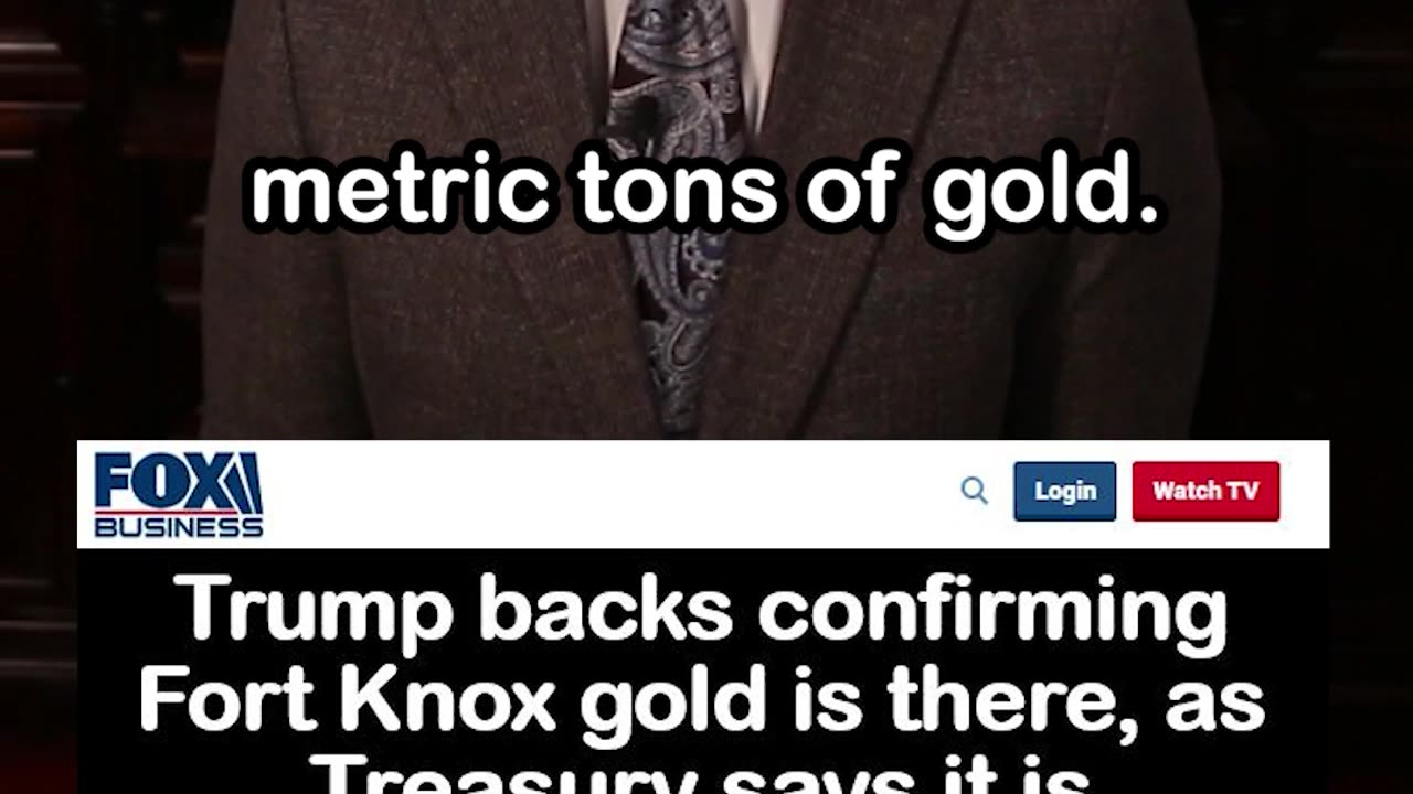 Trump Backs Confirming Fort Knox Gold Is Still There