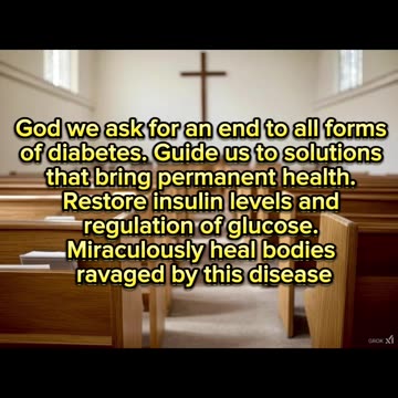 Pray for diabetes
