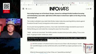 Antifa Thug Threatens to ‘Smoke’ Nick Shirley - Before DHS Snipers Use Lasers 09/30/2025