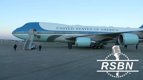 WATCH| President Trump Arrives in West Palm Beach, FL on Air Force One - 2/9/25