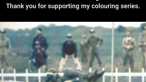 Soldier Lifted by Plane for Rescue #ColourisedHistory