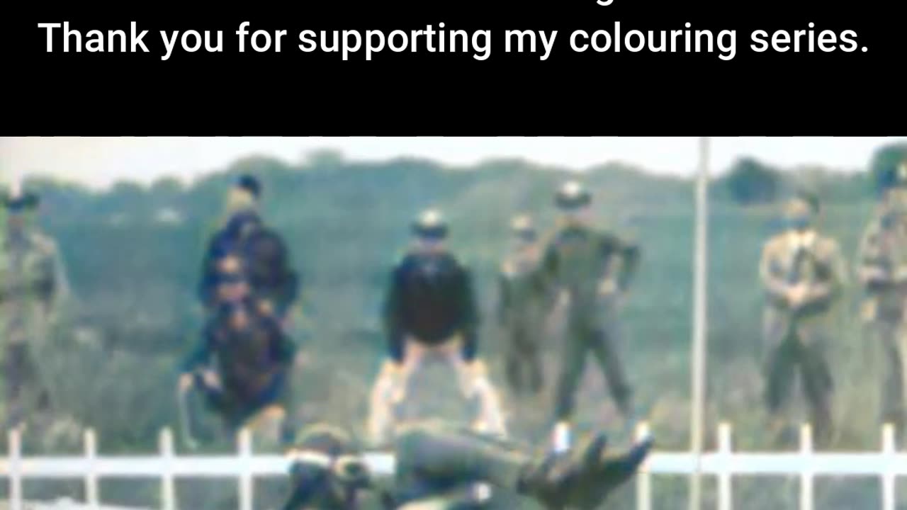 Soldier Lifted by Plane for Rescue #ColourisedHistory