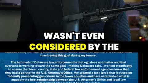 Top Delaware U.S. Attorney RESIGNS Over DOJ Politics