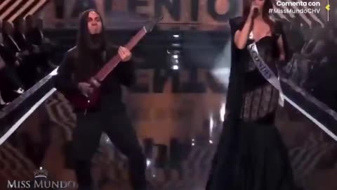Miss World Chile Contestant Shocks Judges With DEATH METAL Performance 🤯🔥