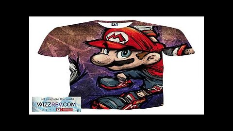 Super Mario Cartoon Sketch Cool Style Hip-Hop Design T-Shirt Review