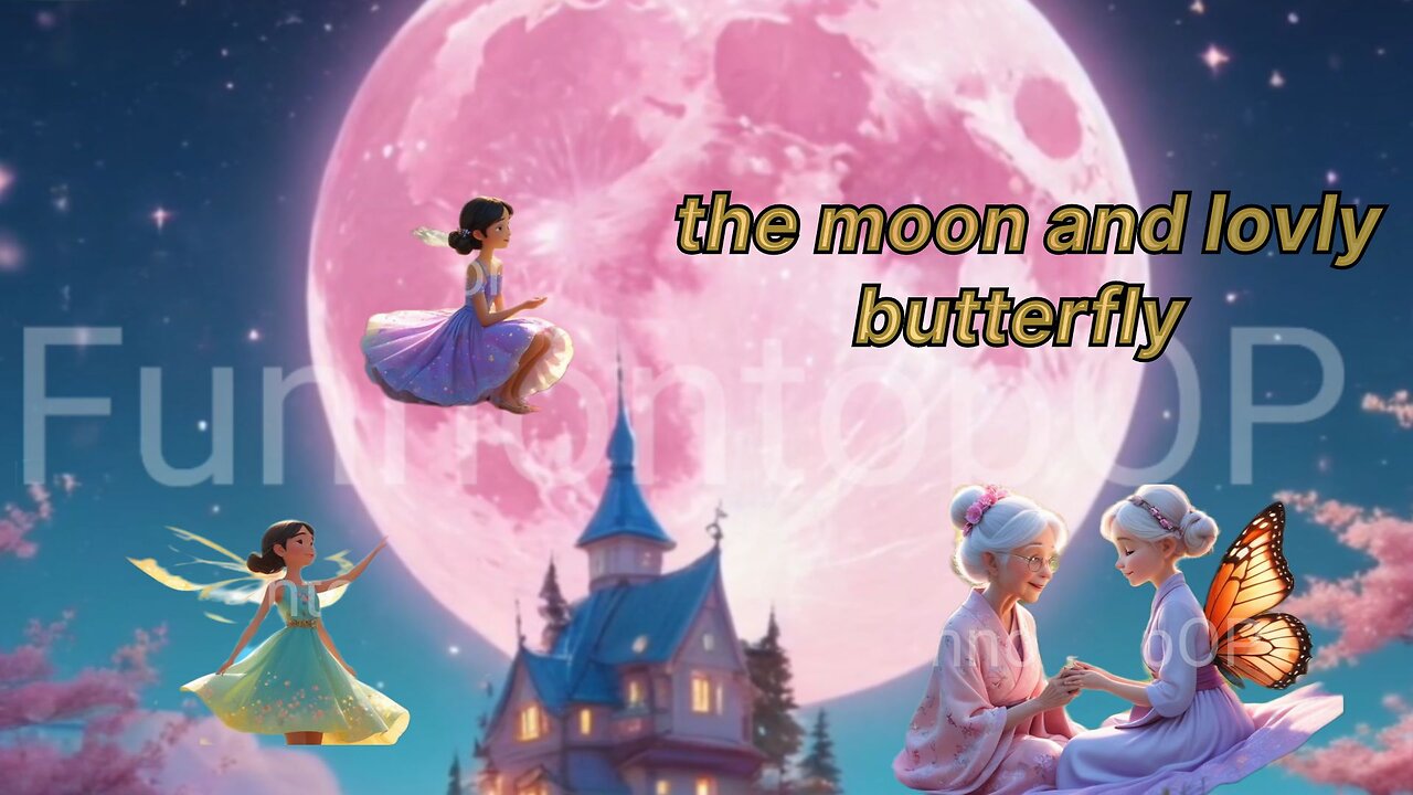 The 🌕moon and a 🤏small cute 🦋butterflys ❤️short 📖story