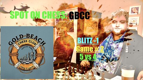 SPOT ON CHESS GBCC Blitz -1 MONSTER CHESS GAME 2 (5" vs 4")