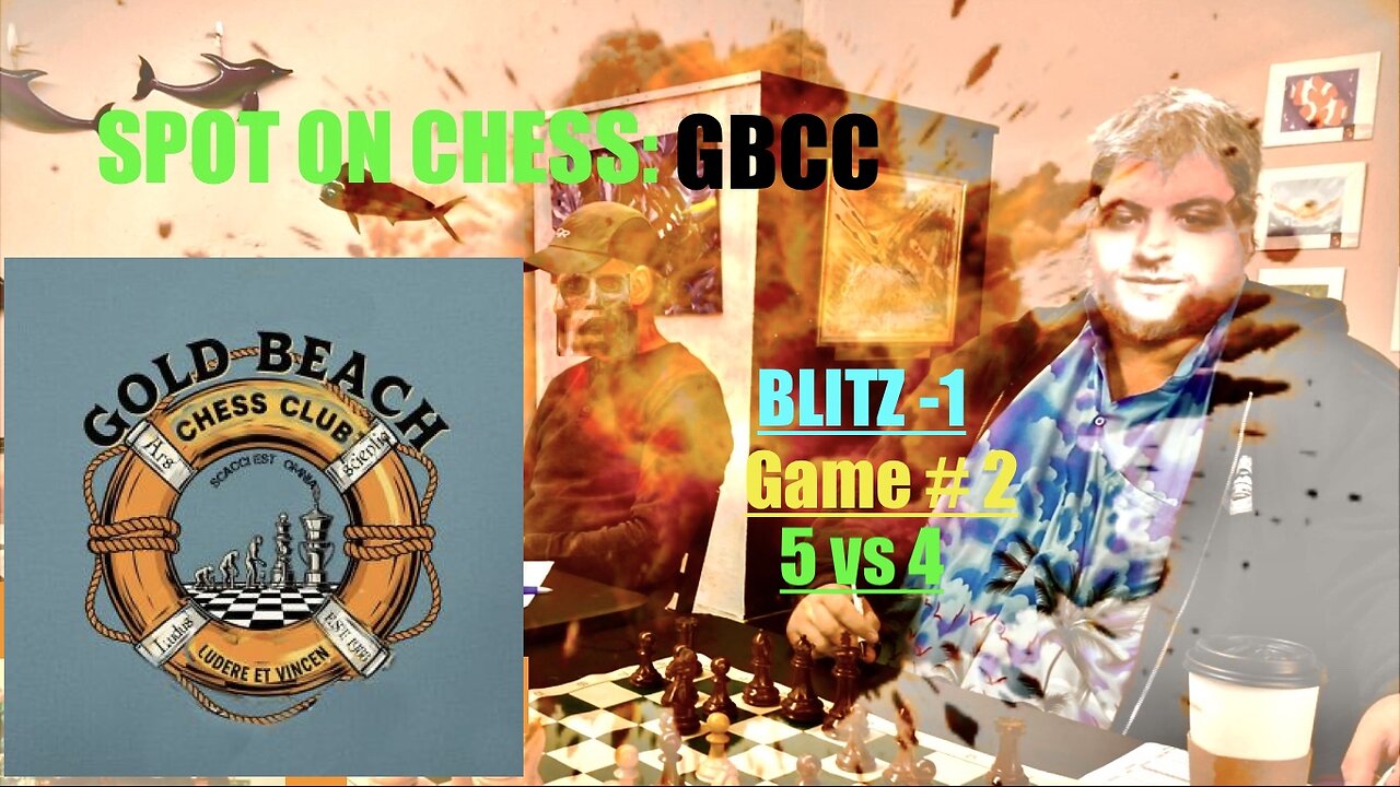 SPOT ON CHESS GBCC Blitz -1 MONSTER CHESS GAME 2 (5" vs 4")