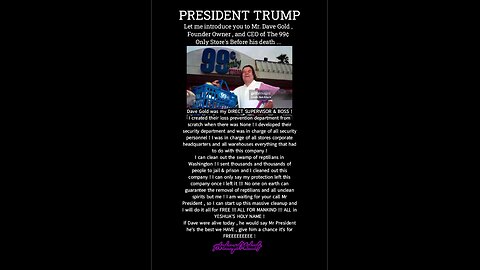Mr. President Trump I WILL WORK FOR FREE, REPRESENTATIVE of 👑 KING †YESHUA† HIMSELF! Under my name