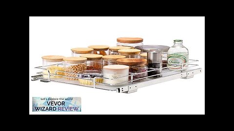 VEVOR 12"W x 17"D Pull Out Cabinet Organizer Heavy Duty Slide Out Review