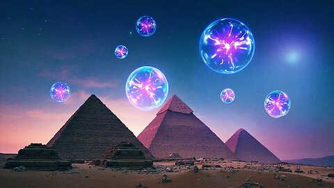 Mysterious Bubbles have appeared over the pyramid