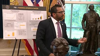 President Donald Trump, Kash Patel And Pam Bondi Hold A Press Briefing At The White House - October 15, 2025