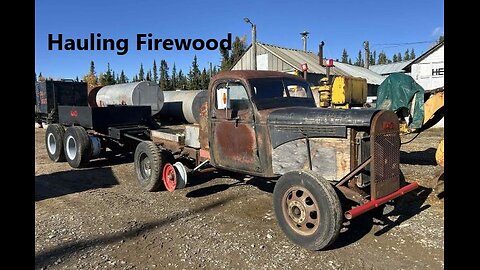 Snow Truck Firewood Hauling But Slight Traction Problem Oct 07 2025