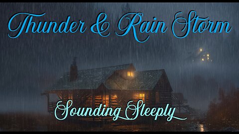Thunder & Rain Storm | Meditation | Deep Sleep | Sounding Sleeply