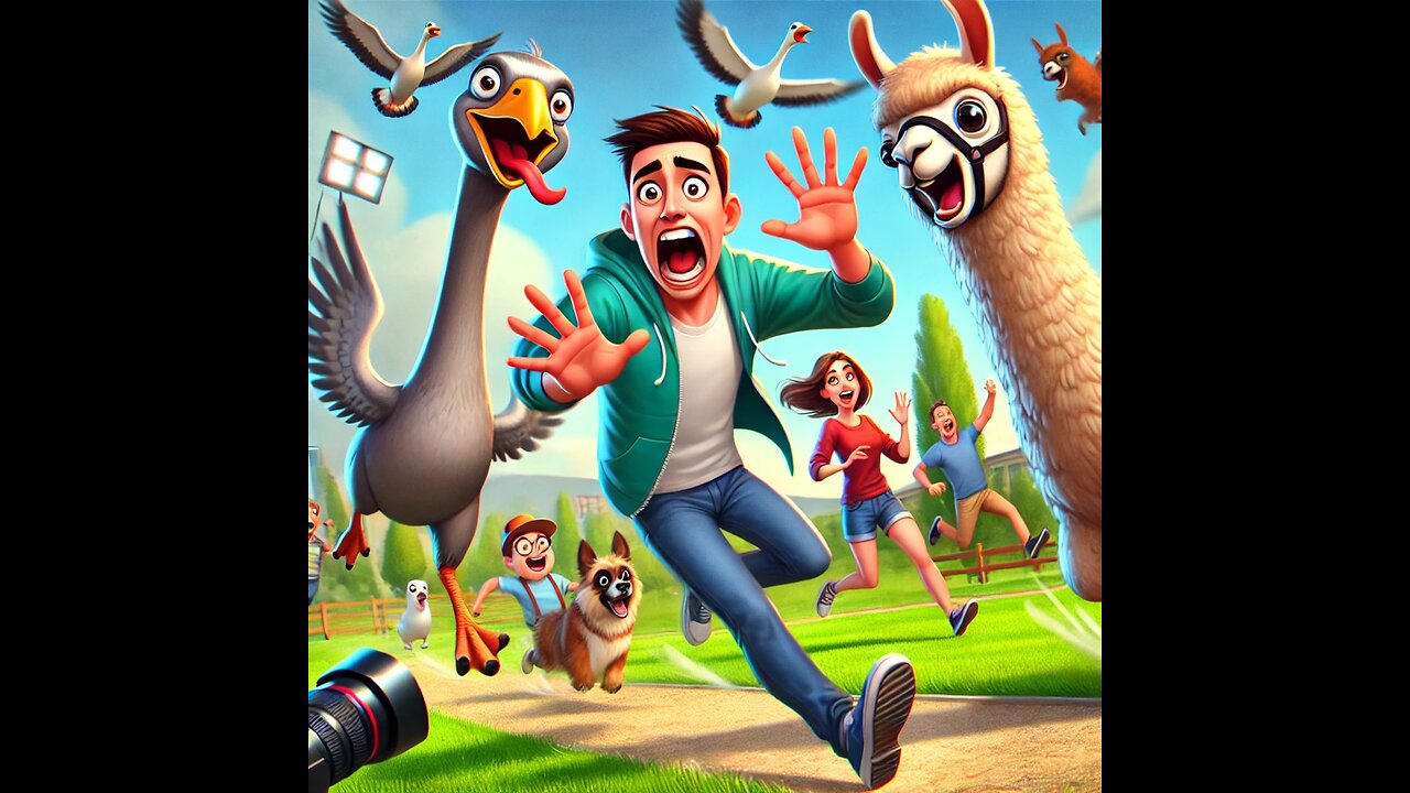 "Hilarious Animal Chases & Scares – Unexpected Encounters!"
