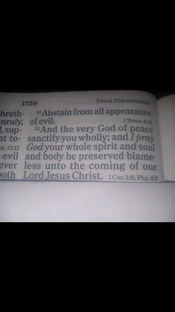 1 Thessalonians 5:22-23