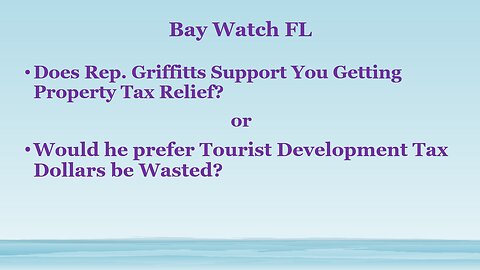Rep. Griffitts Homesteaded Property Owners Deserve Tax Relief