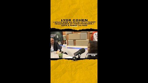 I would sign an artist with talent regardless of their Problems, I have a family to feed