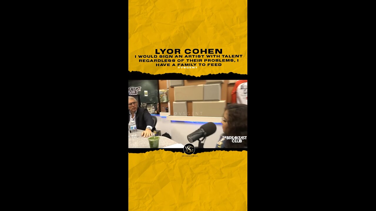 I would sign an artist with talent regardless of their Problems, I have a family to feed