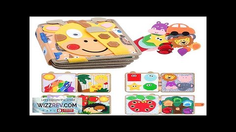 Toddler Busy Board Montessori Toys Giraffe Felt Quiet Book Kids Busy Book Review