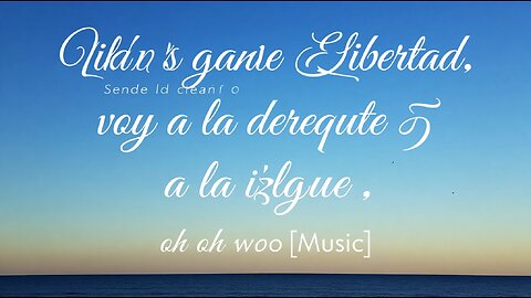 Tengo una vida tan grande y es libertad. Desde el cielo voy a la derecha o a la izquierda, oh oh woo