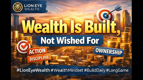 Wealth is Built , Not Wished for