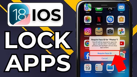 HOW TO LOCK APPS ON IPHONE IOS 18