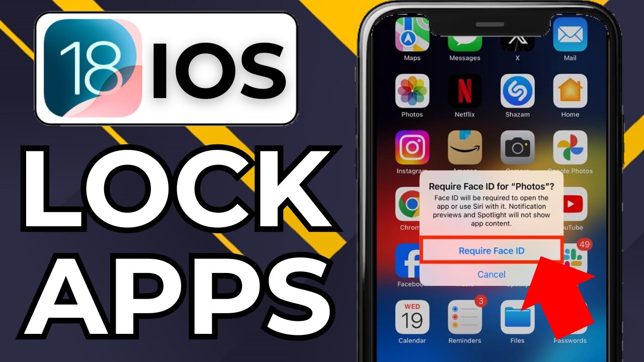 HOW TO LOCK APPS ON IPHONE IOS 18